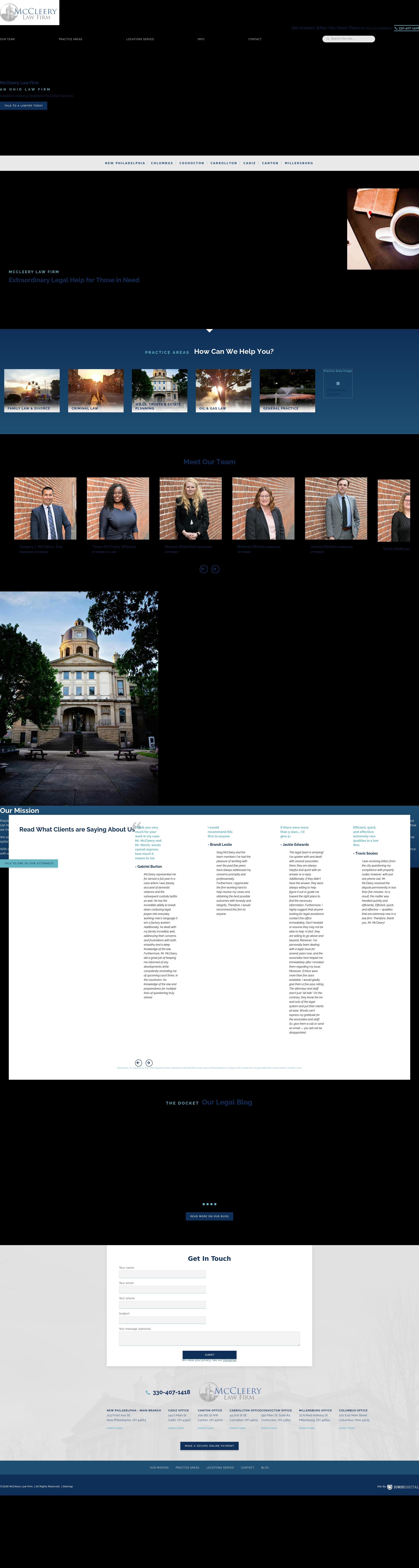 McCleery Law Firm, LLC - New Philadelphia OH Lawyers