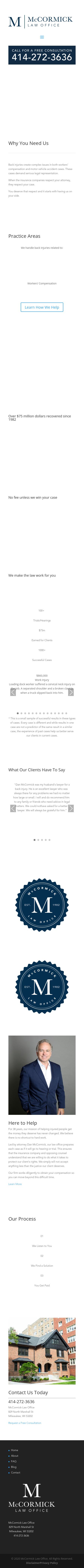 McCormick Law Office - Milwaukee WI Lawyers