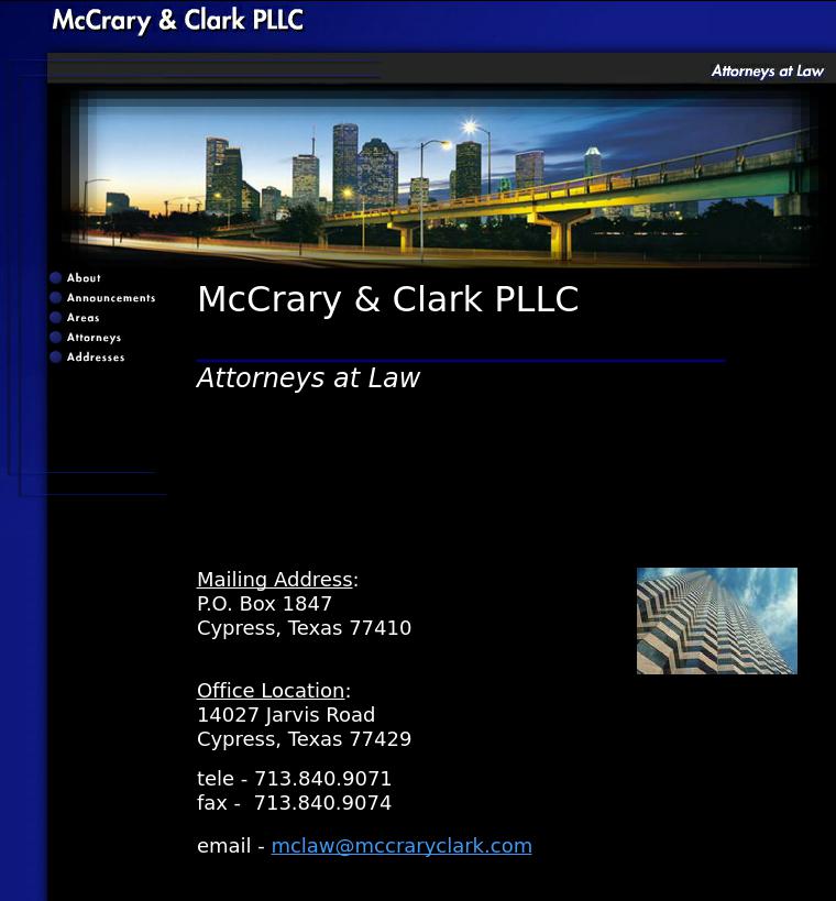 McCrary & Clark, L.L.P. - Houston TX Lawyers