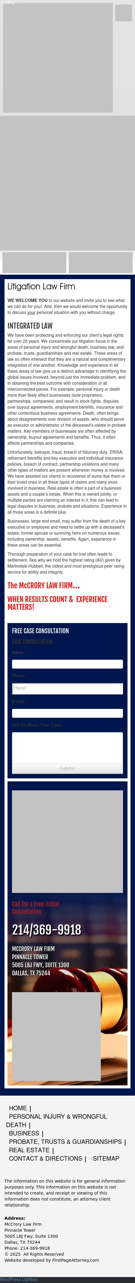 McCrory & Associates - Dallas TX Lawyers