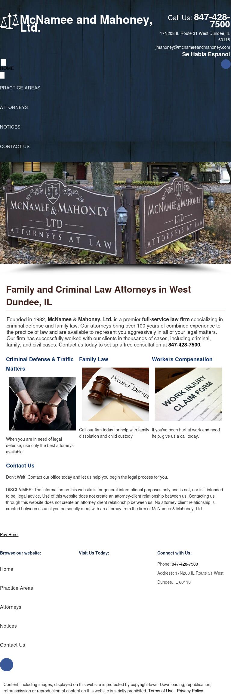 McNamee & Mahoney Ltd. - Dundee IL Lawyers