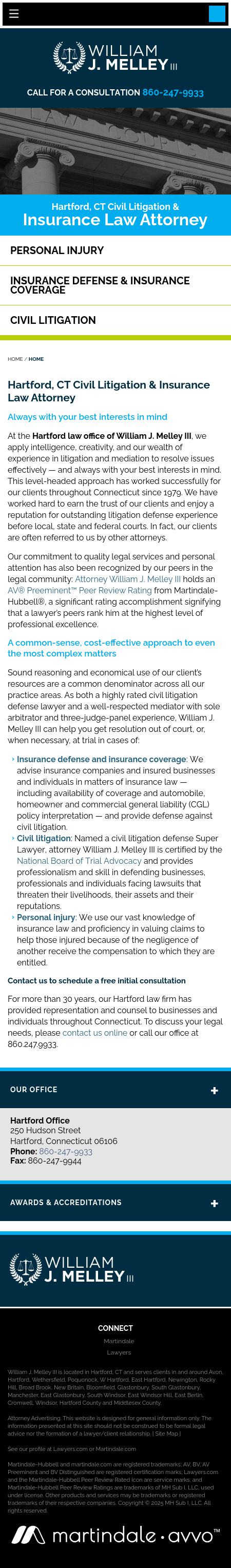 Melley William J - Hartford CT Lawyers