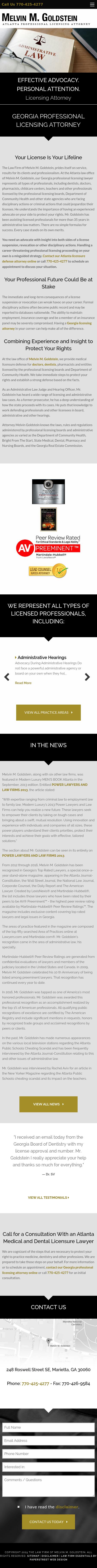 Melvin M. Goldstein, P.C. - Marietta GA Lawyers