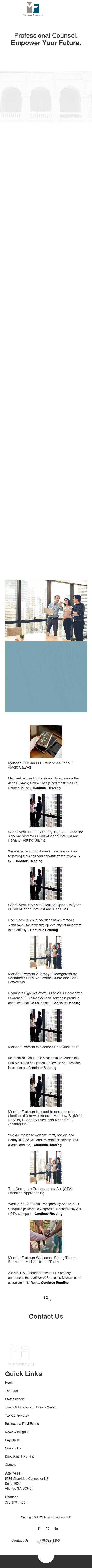 MendenFreiman LLP - Atlanta GA Lawyers