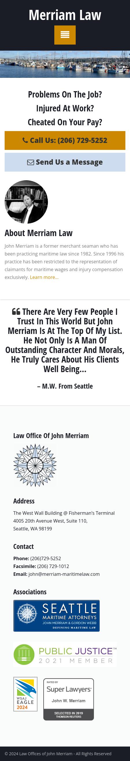 Merriam John Attorney at Law - Seattle WA Lawyers