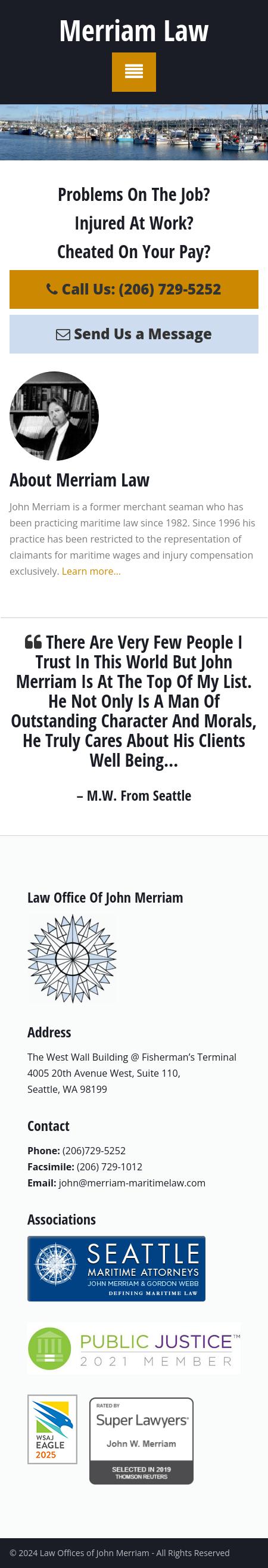 Merriam John Attorney at Law - Seattle WA Lawyers