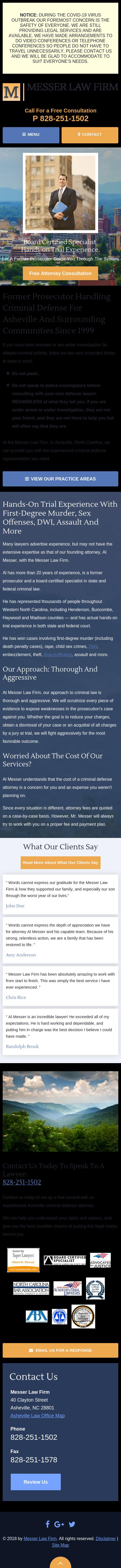 Messer Law Firm - Asheville NC Lawyers