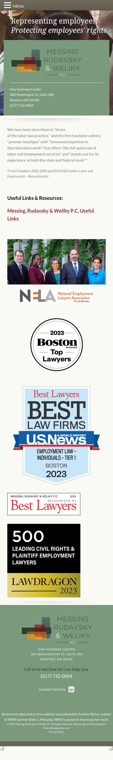 Messing, Rudavsky & Weliky, P.C. - Boston MA Lawyers