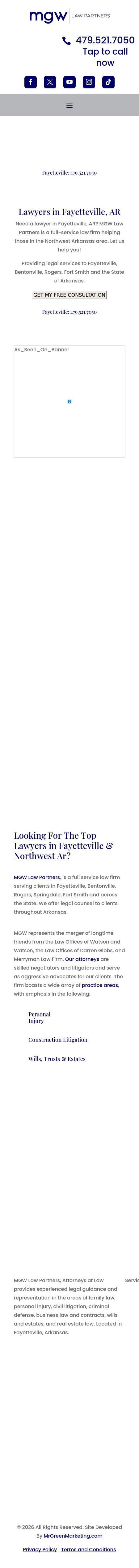 MGW Law Partners, Lawyers Fayetteville, AR - Fayetteville AR Lawyers