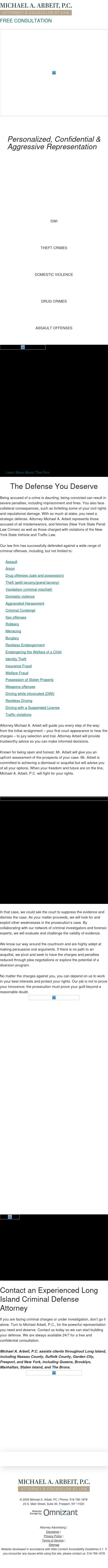 Michael A. Arbeit, P.C - Freeport NY Lawyers