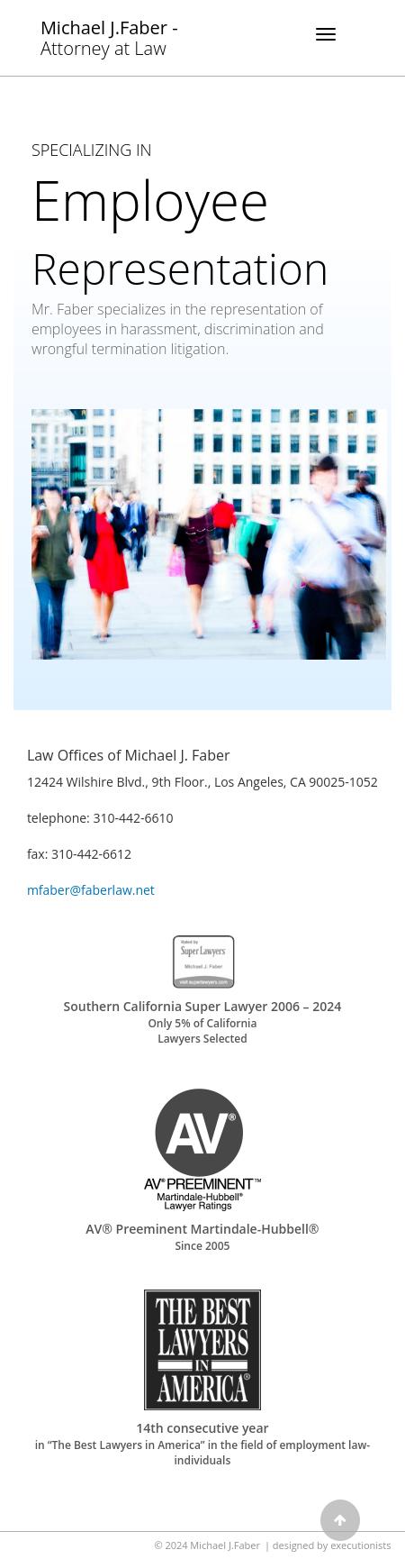 Michael J. Faber - Los Angeles CA Lawyers