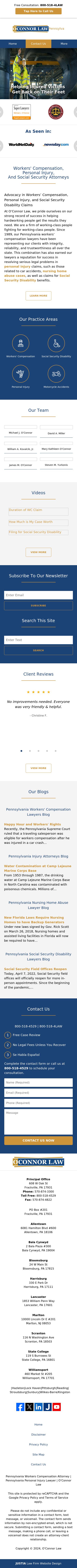 Michael J. O'Connor & Associates, LLC - Frackville PA Lawyers