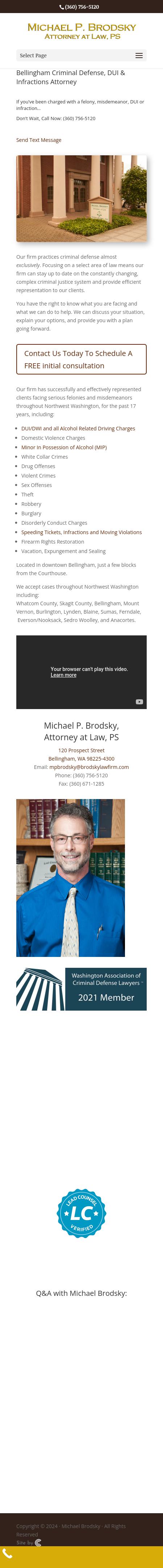 Michael P. Brodsky - Bellingham WA Lawyers