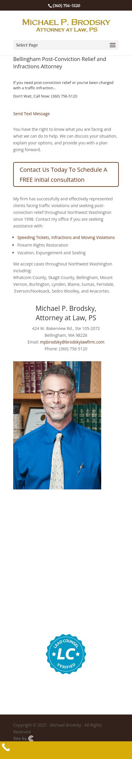 Michael P. Brodsky - Bellingham WA Lawyers