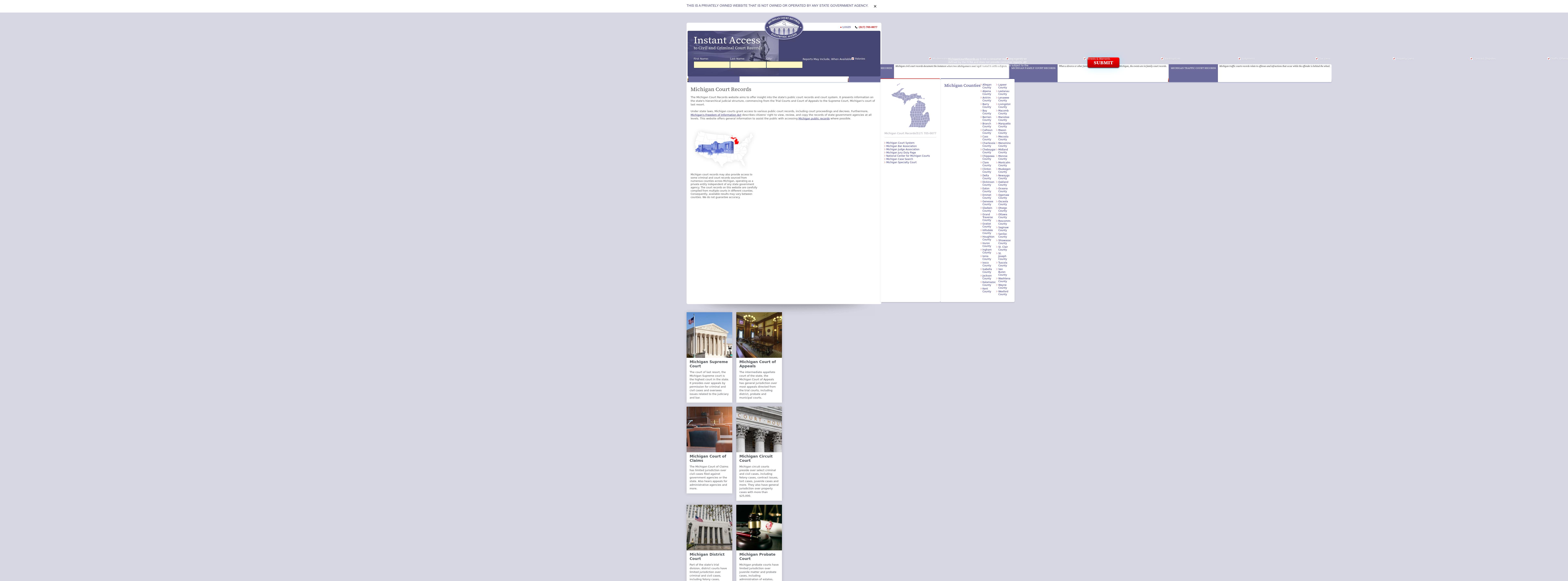 Michigan Court Records - Lansing MI Lawyers