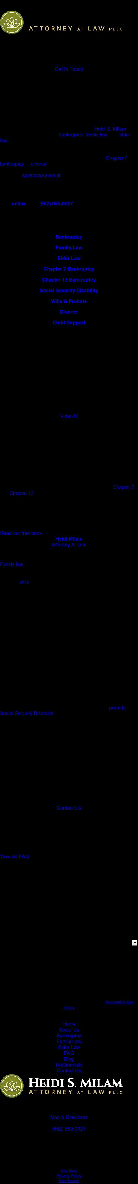 Milam Heidi S - Southaven MS Lawyers