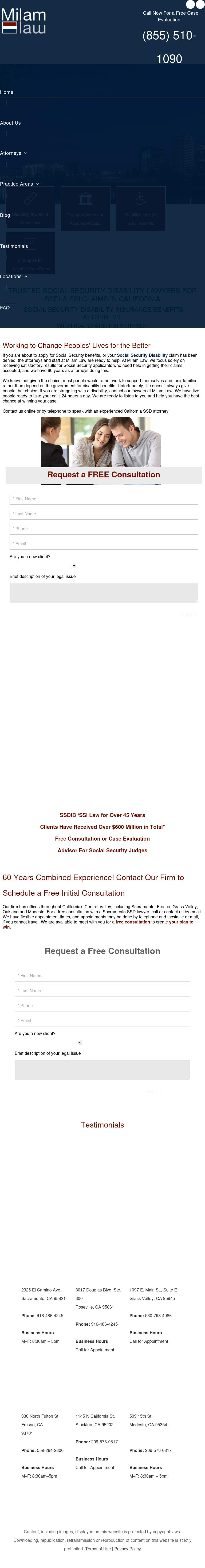 Milam Law - Sacramento CA Lawyers