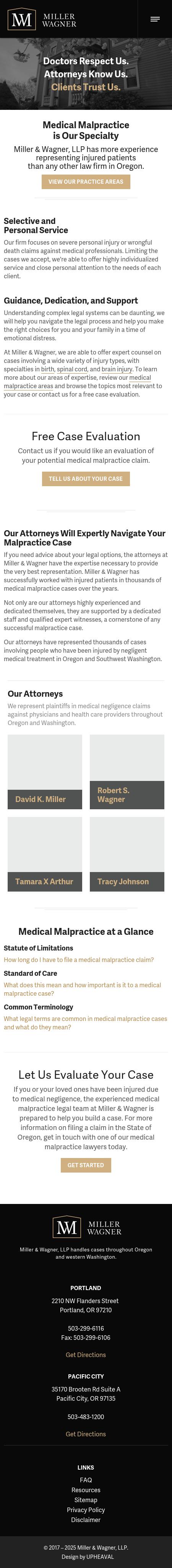 Miller & Wagner, LLP - Eugene OR Lawyers