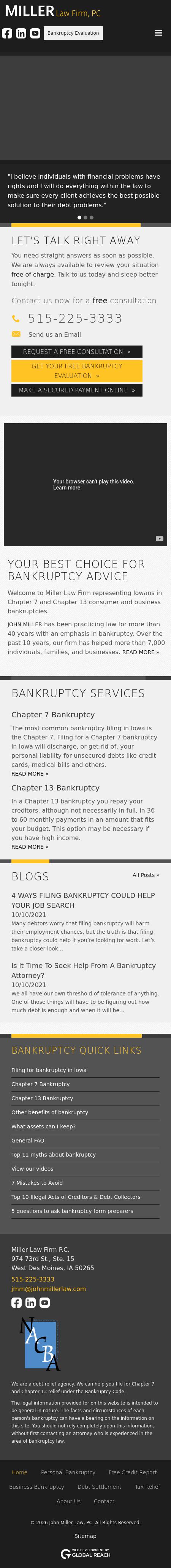 Miller John M - Windsor Heights IA Lawyers