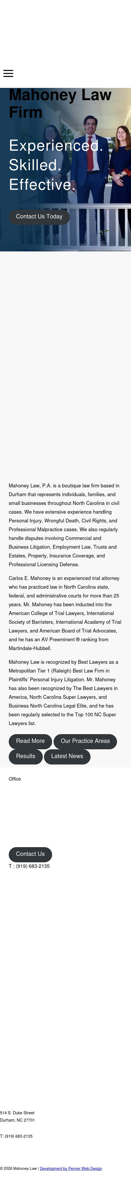Mills & Mahoney, PA - Durham NC Lawyers