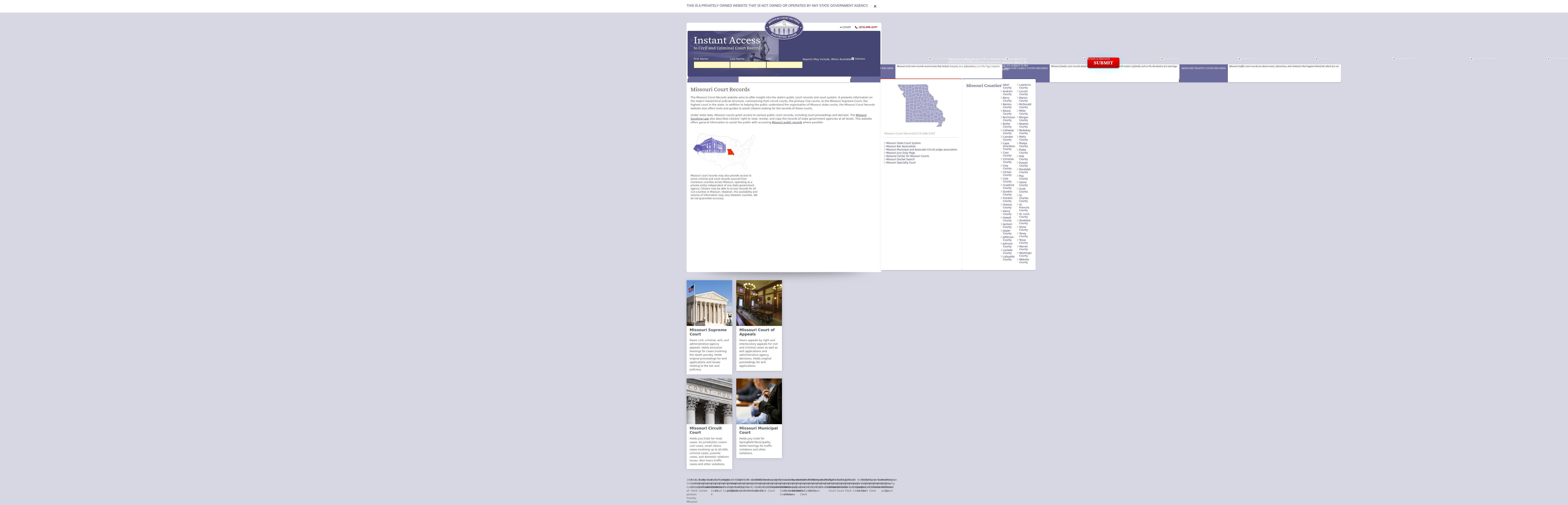Missouri Court Records - Jefferson City MO Lawyers