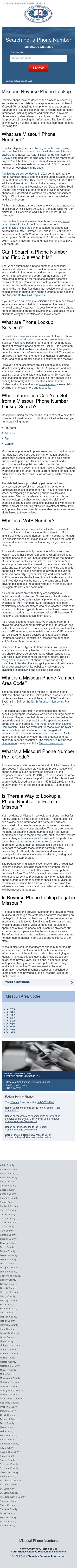 Missouri Phone Number Search - Adrian MO Lawyers
