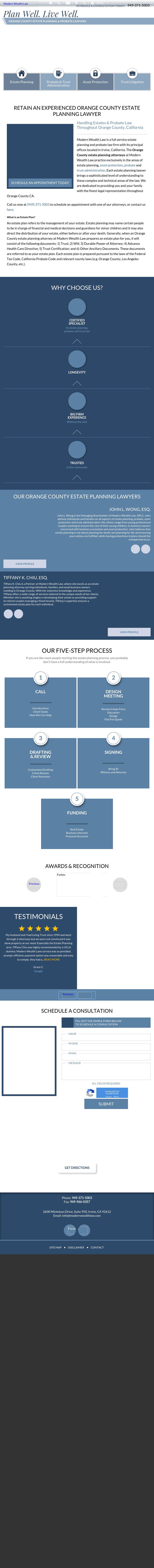 Modern Wealth Law - Costa Mesa CA Lawyers