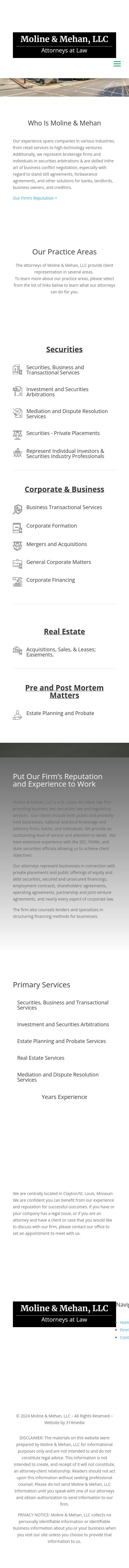 Moline & Mehan LLC - Saint Louis MO Lawyers