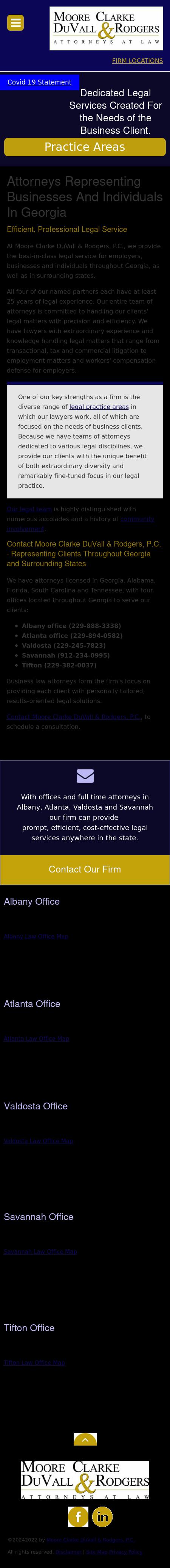 Moore Clarke DuVall & Rodgers, P.C. - Albany GA Lawyers