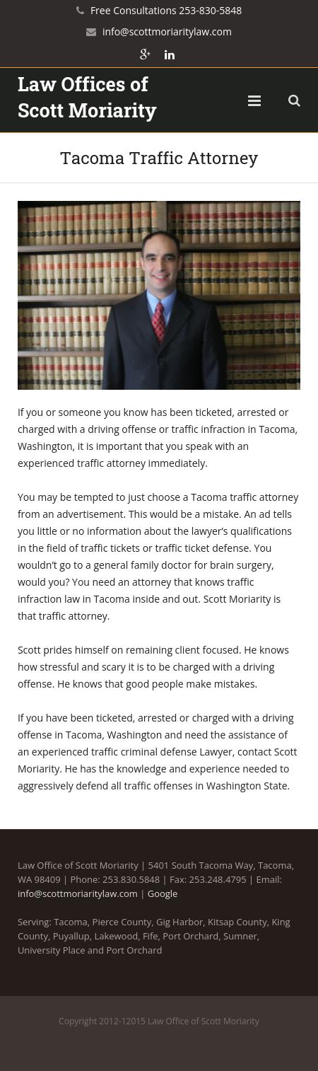 Moriarity Scott M. - Tacoma WA Lawyers