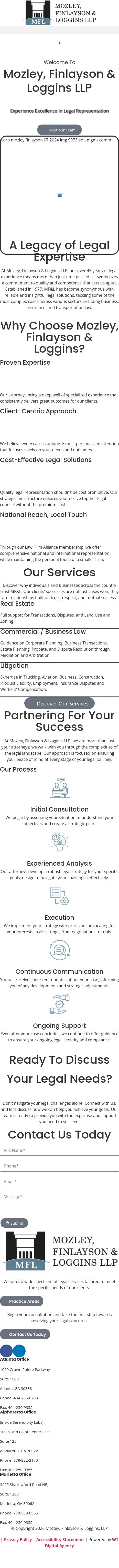 Mozley, Finlayson & Loggins, L.L.P. - Alpharetta GA Lawyers