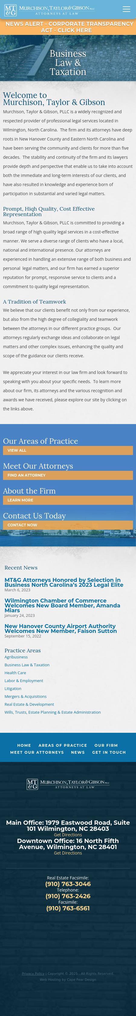 Murchison Taylor & Gibson PLLC - Wilmington NC Lawyers