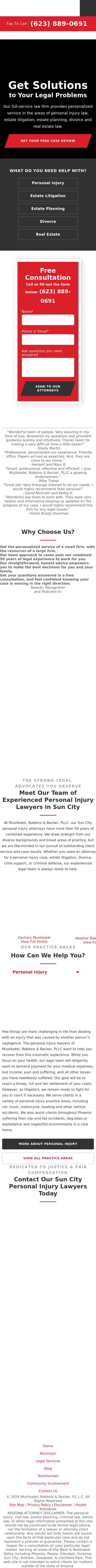 Mushkatel, Robbins & Becker, PLLC - Sun City AZ Lawyers