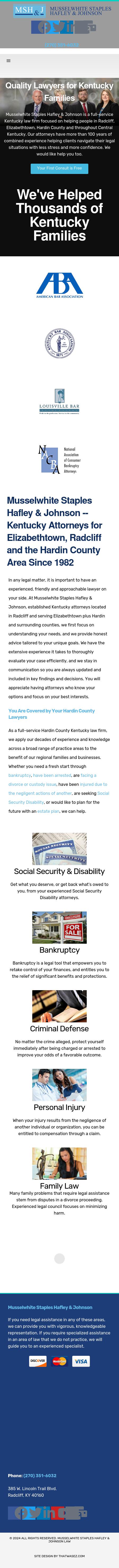 Musselwhite Meinhart & Staples Attorneys - Radcliff KY Lawyers