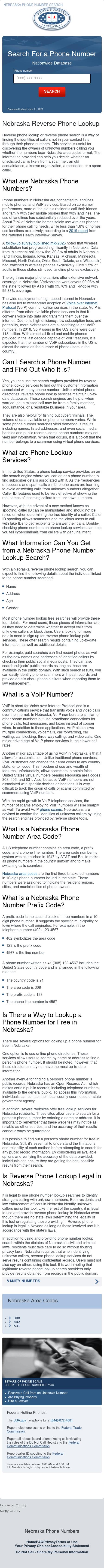 Nebraska Phone Search - Dannebrog NE Lawyers
