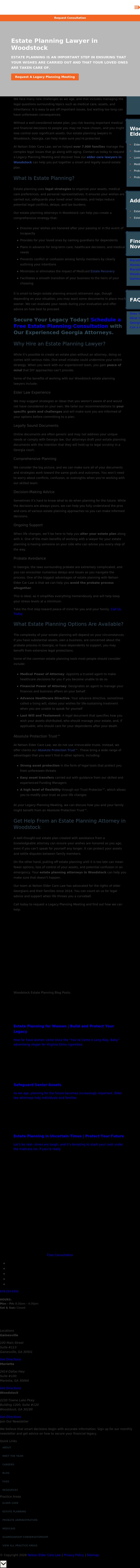 Nelson Elder Care Law GA - Marietta GA Lawyers