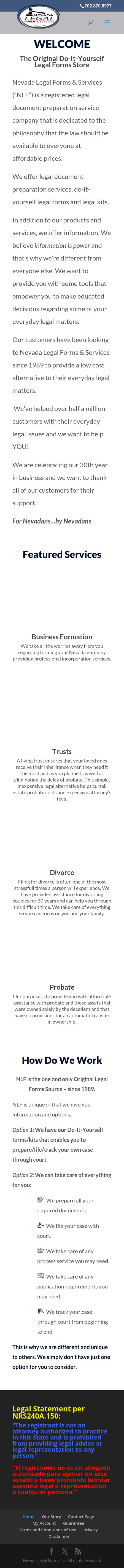 Nevada Legal Forms - Divorce - Las Vegas NV Lawyers
