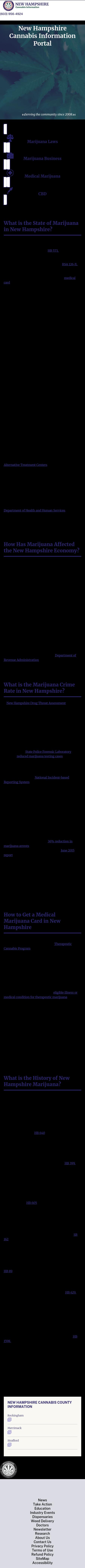 New Hampshire Cannabis Information Portal - Manchester NH Lawyers