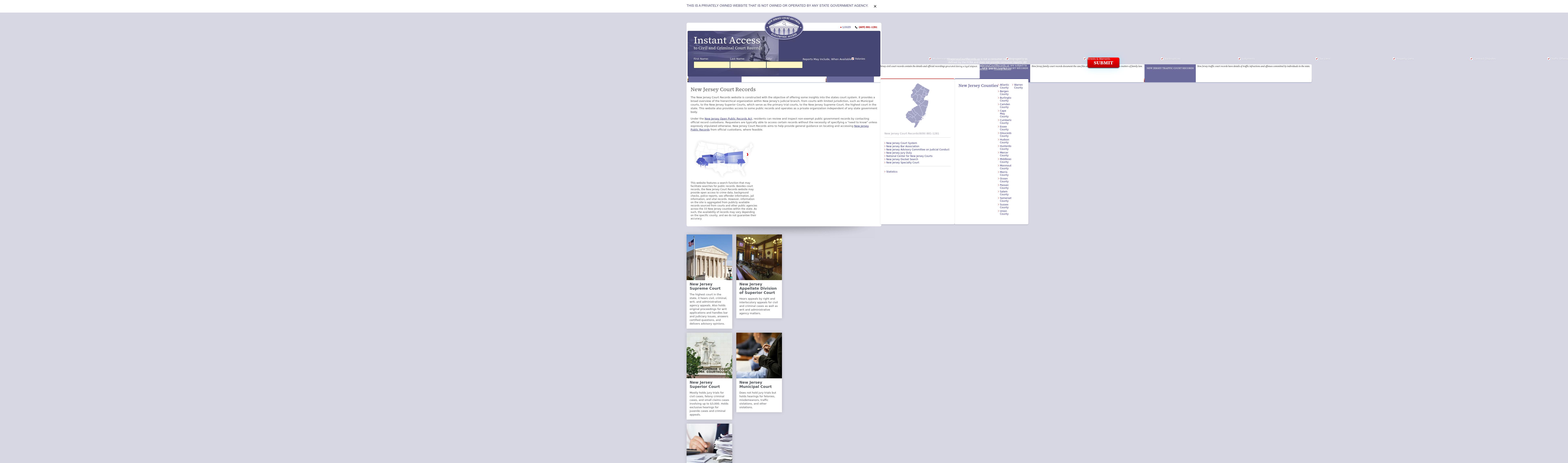 New Jersey Court Records - Trenton NJ Lawyers
