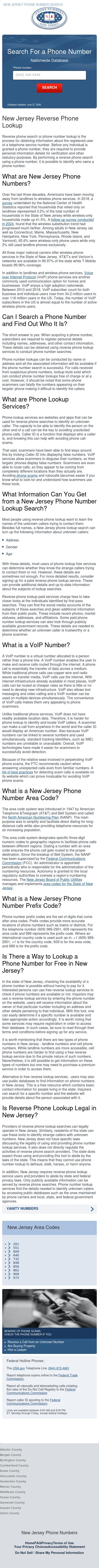 New Jersey Phone Numbers - Secaucus NJ Lawyers