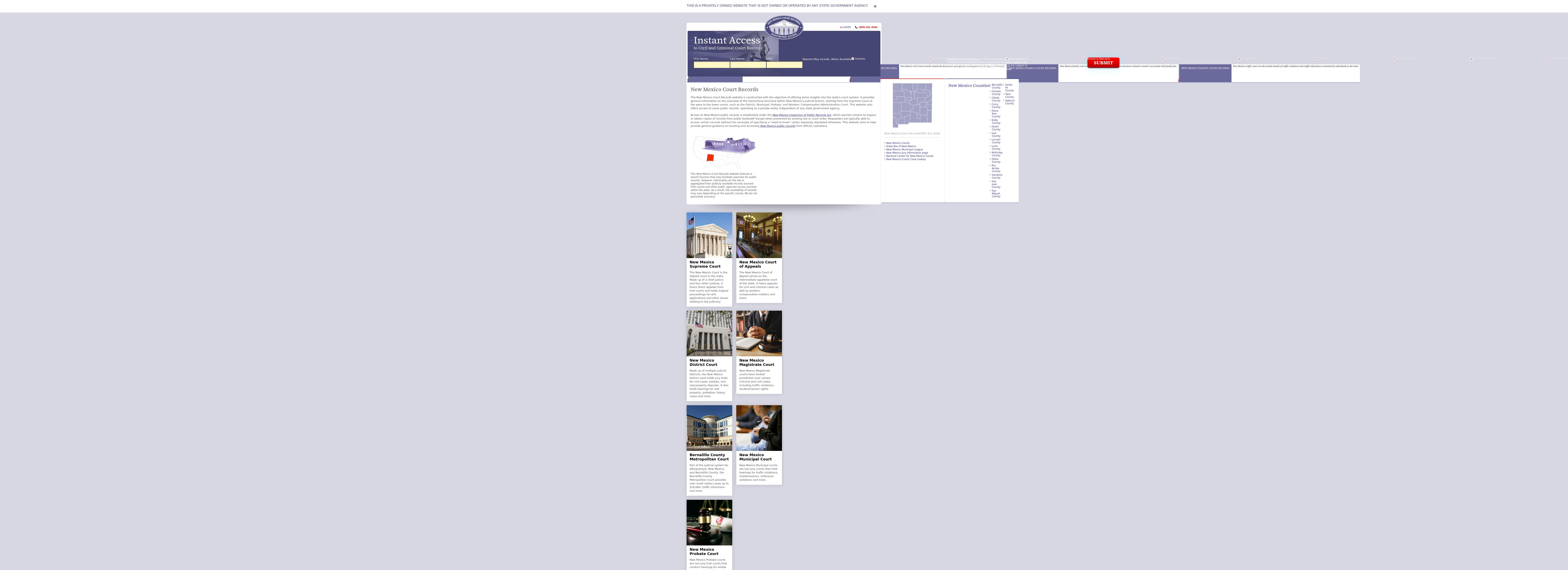 New Mexico Court Records - Santa Fe NM Lawyers