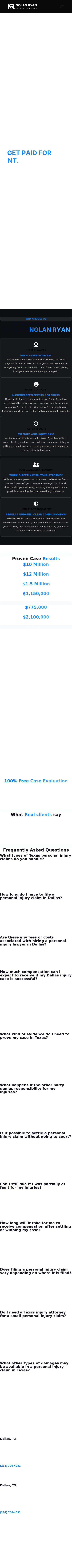 Nolan Ryan law - Dallas TX Lawyers