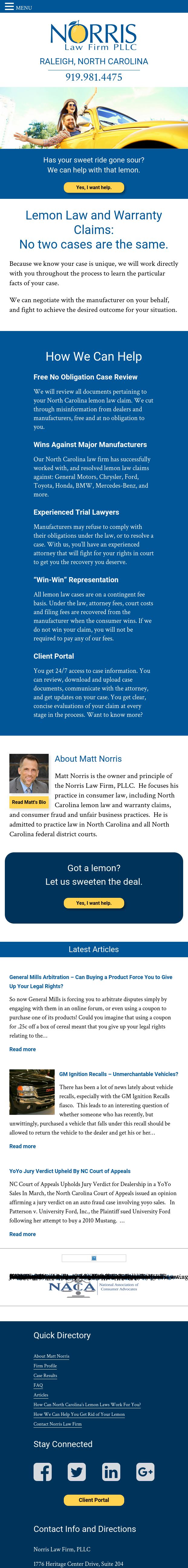 Norris Law Firm, PLLC - Raleigh NC Lawyers