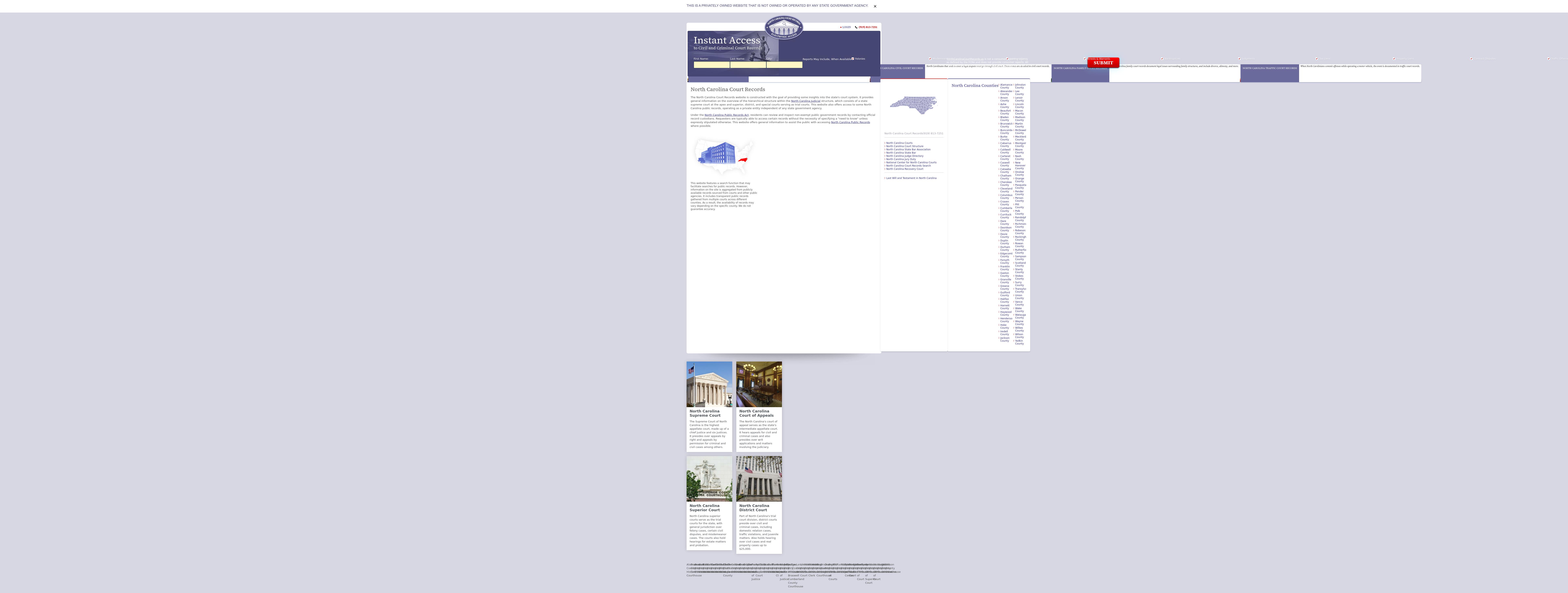 North Carolina Court Records - Raleigh NC Lawyers