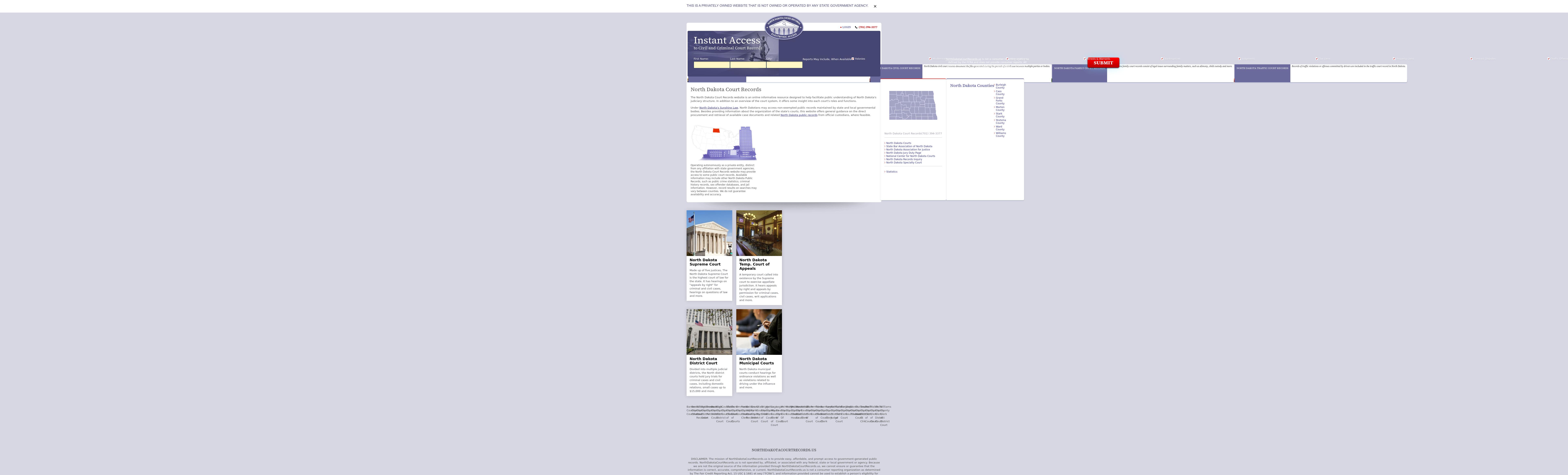 North Dakota Court Records - Bismarck ND Lawyers