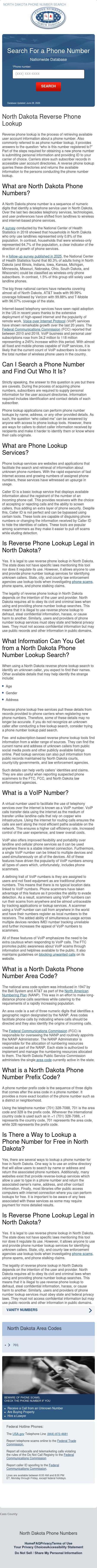 North Dakota Phone Number Lookup - Fargo ND Lawyers