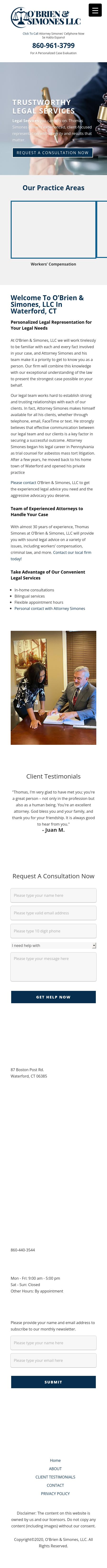 O'Brien & Simones LLC - Waterford CT Lawyers