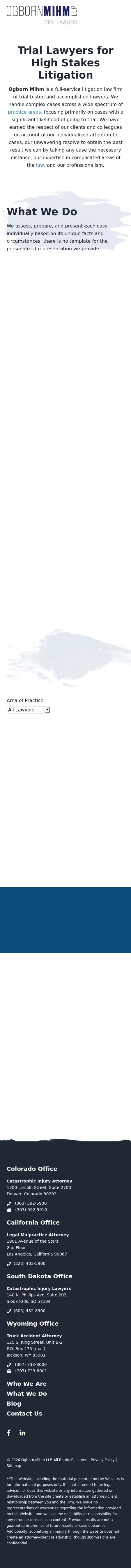 Ogborn Mihm, LLP - Denver CO Lawyers
