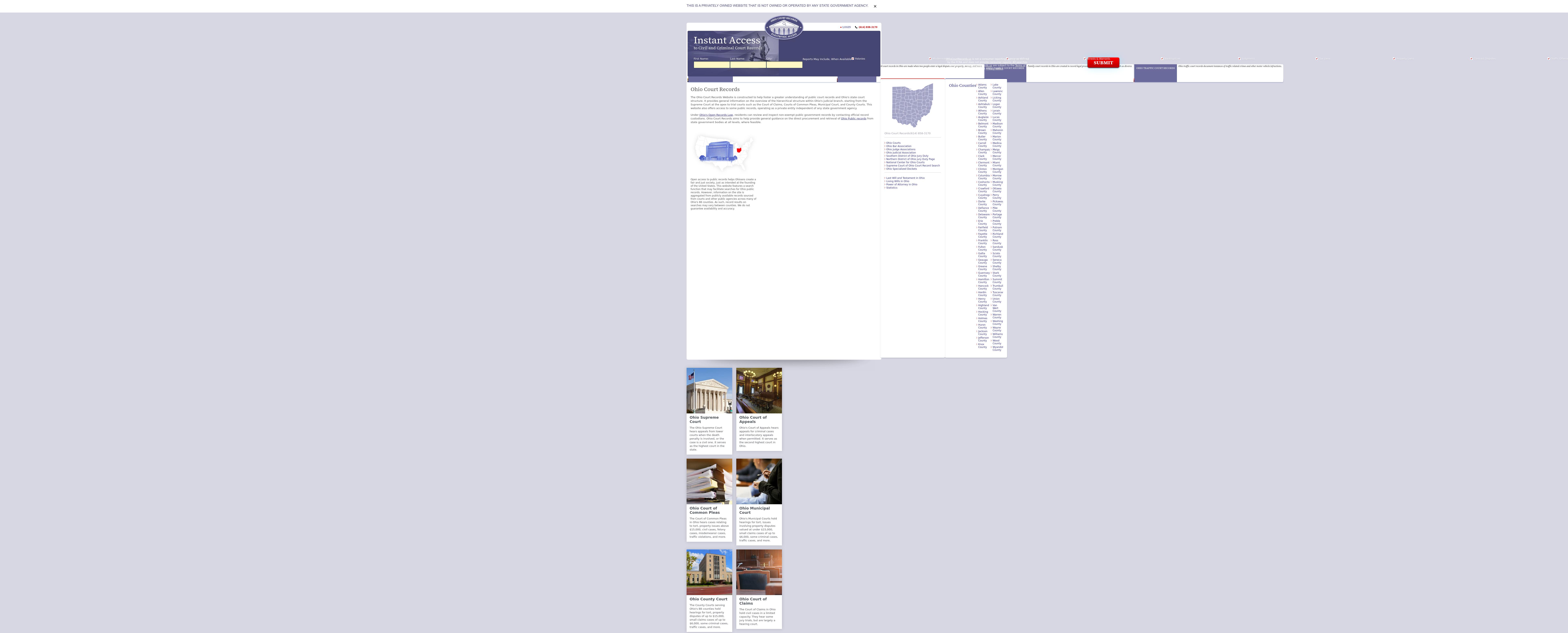 Ohio Court Records - Columbus OH Lawyers