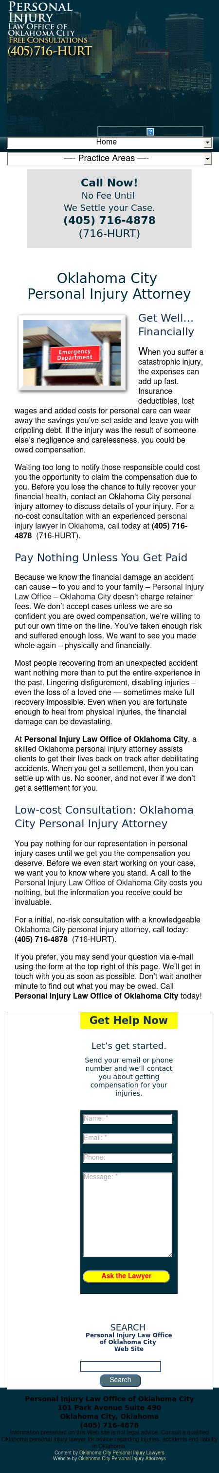 Oklahoma City Personal Injury Attorney - Oklahoma City OK Lawyers